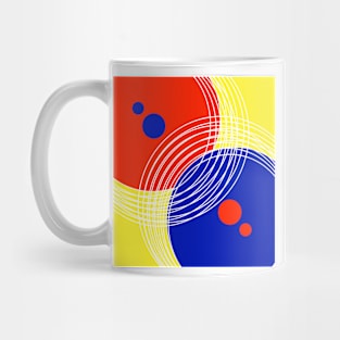 pastel retro circles Mug